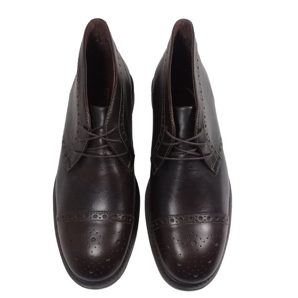 Dunham Men's NEW Gavin-Dun Brown Wingtip Round Toe Leather Chukka Boot Size 8 4E - Picture 8 of 12